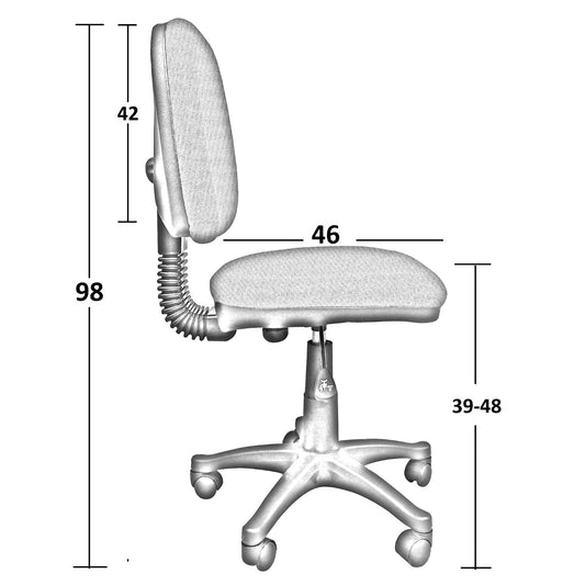 Silla Escritorio PLATINUM MEDIA  Turquesa  ref:2048