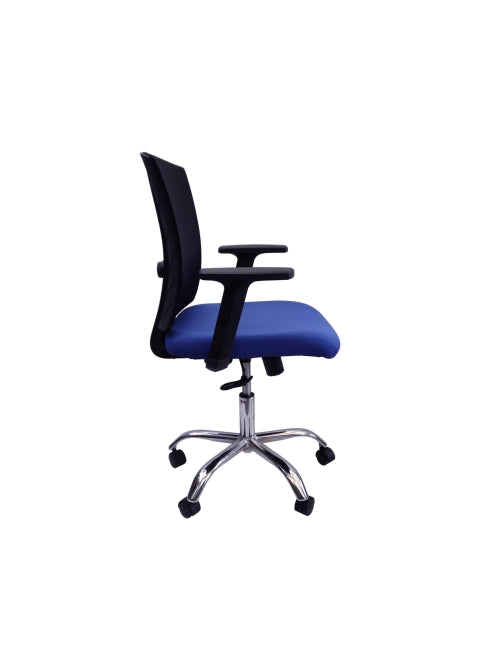 Silla Ceres Gerente Cromo Blue