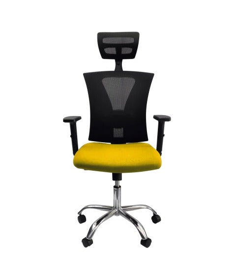 Silla Ceres Presidente Cromo Mustard