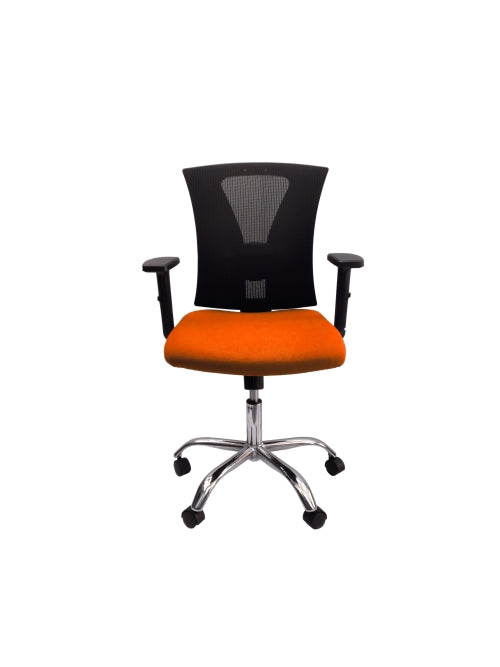 Silla Ceres Gerente Cromo Orange