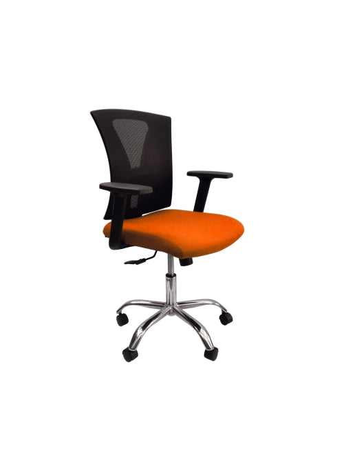 Silla Ceres Gerente Cromo Orange