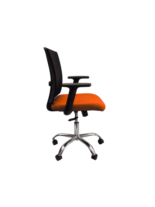 Silla Ceres Gerente Cromo Orange