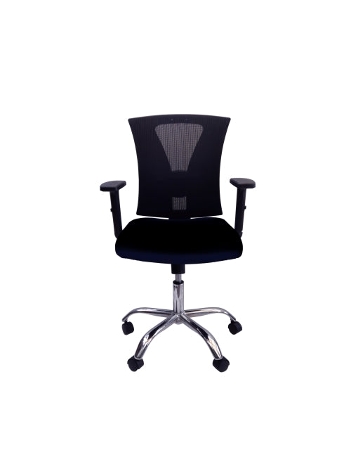 Silla Ceres Gerente Cromo Black