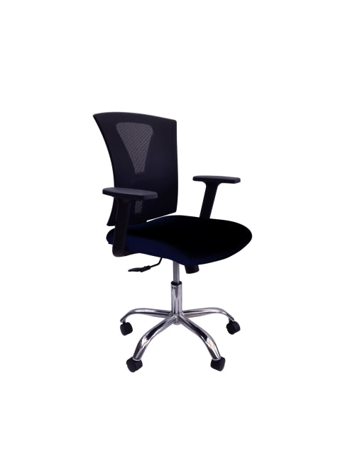 Silla Ceres Gerente Cromo Black