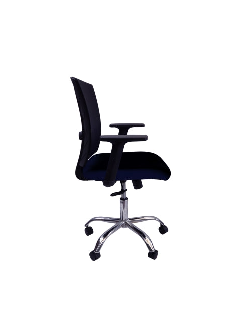 Silla Ceres Gerente Cromo Black