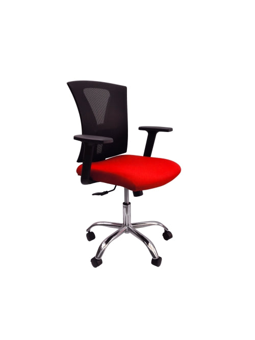 Silla Ceres Gerente Cromo Red