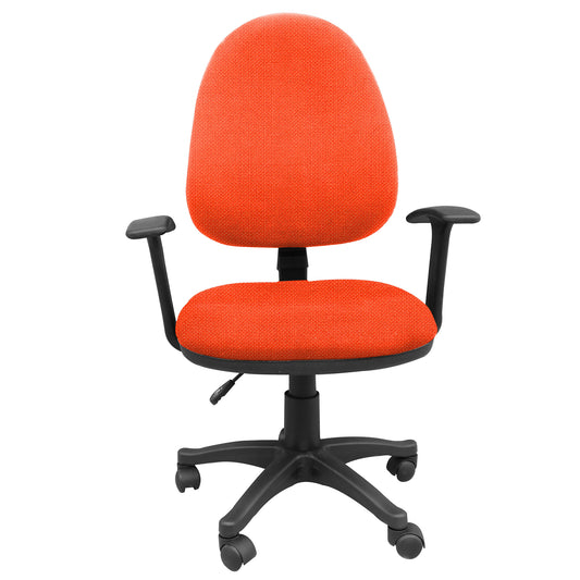 Silla Escritorio LIZZA ALTA Naranja Con Brazos ref: 2096